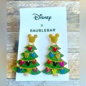 Baublebar Disney Mickey Mouse Christmas Tree Earrings